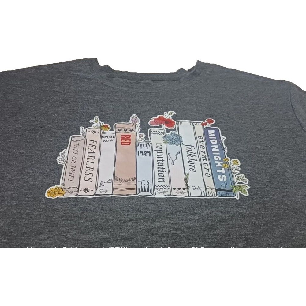 Taylor Swift Eras Albums Books Graphic T-Shirt Swiftie Shein Size M